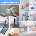 Miniatyrbillede 5 af 5: Vindue Rengøring Børste Mikrofiber Squeegee Vindue Skrubber, Professionel Vindue Rengøring Combi Vindue Combi Vindue Skrubber til Badeværelse Gulv/Væg Flise