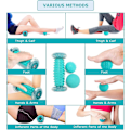 Miniatyrbilde 5 av 5: 3PCS Piggsvinball og fotmassasjerullesett for plantar fasciitt