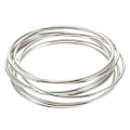 Pikkukuva 2 / 2: Vosarea 10-osainen yksinkertainen unisieppari pyöreä metallirengas sähköpinnoitetut renkaat naisille käsintehtyjä käsityötarvikkeita (10cm hopea)
