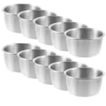 Miniatyrbillede 1 af 2: 10-pak rustfrit stålsaucekopper ketchupbeholder dyppeskåle til restaurantfamiliefester (M, som vist)