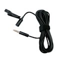 Miniatyrbild 3 av 4: 3,5 mm plugg Mini Lavalier Lavalier Mikrofon med klämma Omnidirectional Kondensatormikrofon för smartphones (svart)