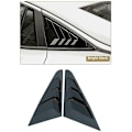 Miniatyrbild 2 av 5: FlkwoH Bakre sidofönsterluckor för Mg 5 Mg5 2021 Bilstyling Blank Svart