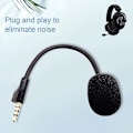 Miniatyrbilde 2 av 5: Headset-mikrofon - Plug and Play - Utskiftbar - Fleksibel - 3,5 mm - Omnidireksjonell - Spillhodetelefonmikrofon - Kompatibel med Logitech-g Pro X（1,Svart）
