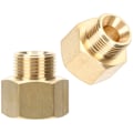 Miniatyrbillede 2 af 2: 2 stk. propangasadapter, indvendig G3/8 til udvendig 9/16 rørforlængeradapter (2X2CM, guld)