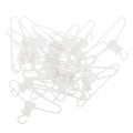 Miniatyrbild 2 av 2: 20-pack dockkläder galgar mikro kläder galgar mini dockhus kläder galgar dockhus tillbehör (9.2X5.3cm, vit)