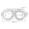 Miniatyrbillede 4 af 4: 1 stk. Transparent linse retro briller (brun stel)