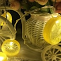 Miniatyrbild 2 av 4: 2023 Ny uppgraderad LED citron fe-ljus, sommarfrukt dekoration för bröllopsfest, 3m 20 lampor, batteridriven (gul)