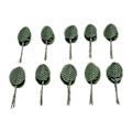 Miniatyrbilde 2 av 2: 200 stk kunstige planteblader Kunstige roseblader Falske blader Hjemmedekor Innendørs plante Blomsteroppsats Tilbehør - Mørkegrønn (Mørkegrønn)