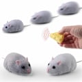 Miniatyrbild 4 av 5: Elektrisk infraröd RC simuleringsmus med ostmodell katt leksak interaktivt husdjursleksak (ljuslila)