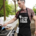 Miniatyrbild 3 av 4: 3 fickor Justerbar Haklapp Förkläde Tjockare Version Vattentät Med Extra Långa Band Matlagning Kök Förkläden