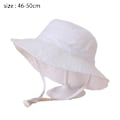 Miniatyrbild 1 av 6: Baby Solhatt UPF 50+ Solskydd Småbarn Sommarhatt Justerbar Flytande Strandhink för Spädbarn, Pojkar, Flickor, Barn, Vit