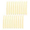 Miniatyrbilde 2 av 2: 20 stk. realistiske falske pommes frites realistiske simulerte pommes frites rekvisitter (tilfeldig lengde) (10X1X1CM, gul)