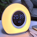 Pikkukuva 4 / 5: Yövalo Bluetooth-kaiutin Bluetooth 5.0 Kaiutin Kello Herätyskello Led Audio Rgb Tunnelmavalo