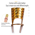 Miniatyrbild 3 av 4: 10 st återanvändbara nagelkonstförlängningsformar guide protector nagelkonstkit och tillbehör
