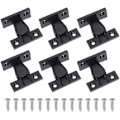 Miniatyrbilde 1 av 2: 10 stk. Push-kobling Push-koblingssystem Hurtigkobling Møbelpanelkobling (4.80X4.30X2.50CM, Svart)