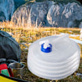 Miniatyrbild 4 av 5: Fäll ihop vattenpåsen. PE hopfällbar hink bärbar hopfällbar vattenpåse. Perfekt för camping, vandring, picknick och grillning. 8L