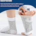 Miniatyrbild 3 av 4: Soothe Socks Neuropati Kompression Ankel Fotvalvsstöd Skydd Smärtlindrande Strumpor! (L XL, Svart)