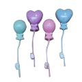 Miniatyrbillede 1 af 5: 1/4 Bundt Miniature Ballon Hjerte Rund Farverige Ballon Simulering Plast Kunsthåndværk Model Mikro Scene Lad Som Om Legetøj Bage Kage Topper Dukkehus（F）