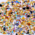 Miniatyrbillede 2 af 4: Krystal Gul AB Diy Non-hotfix Flatback Akryl Negle Sten Rhinestones Ædelstene Til 3d Neglekunst