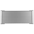 Tom skylt i aluminium (28,00 x 12,00 x 1,50 cm, silver)