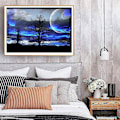 Pikkukuva 3 / 5: 5d Diy timanttimaalauskuvat, puumaisema Aurora, sisustus kodin seinälle (30*40cm)