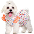 Miniatyrbild 1 av 3: Hundklänning, valpblommig prinsessklänning, tunn söt husdjur sommarkläder kläder söt blommig hundprinsessklänning（2XL，orange）