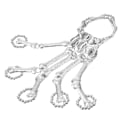 Pikkukuva 2 / 2: Punk Skull -rannekoru, sormenrannekoru, orjarenka (hopea)