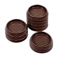 Pikkukuva 2 / 2: 10-pakkaus huonekalujen pysäytin tuolin pyöräkuppi lattiamatto liukueste pyörän tarttuja lattiasuoja (5,5X5,5cm, ruskea)