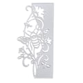 Miniatyrbild 2 av 3: 1 stämpel med bi-design, vacker dekorativ stansform, stansform för prägling (14 x 6,8 cm, silver)