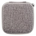 Miniatyrbild 1 av 3: Förvaringsväska Resekit Liten Väska Mobiltelefonfodral Väska Digital Gadget Enhet USB-kabel Datakabel Organizer Resa Insatt Väska (Grå)(M,Grå)