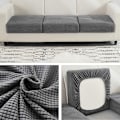 Miniatyrbild 2 av 5: Stretchig soffkuddeöverdrag Möbelskydd Överdrag Soffa Säte Överdrag Soffa Överdrag Dammsäker Möbelskydd (Färg: 1, Storlek: S (50-65cm))