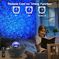 Miniatyrbilde 4 av 4: Led Galaxy Projektor Nattlys, Havbølge Stjerner Musikk Stjerneprojektor Lampe