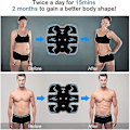 Miniatyrbild 3 av 4: Ems Muskelstimuleringsbälte Elektrisk Abs Stimulator Tränare Abdominal Tränare Toning Bälten Fitness Gym Träning