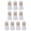 10-pack E27 till E27 LED-lampförlängare flexibel lampförlängningsadapter (6.50X3.60X3.60CM, vit)