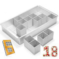 Miniatyrbillede 1 af 5: Bageform tal numre og bogstaver kageform kageform stor rektangulær bageform aluminium