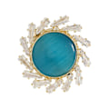 Miniatyrbild 1 av 4: 2023 Ny Uppgraderad Opal Magnetisk Brosch Pin för Kvinnor Mode Zirkon Koppar Brosch