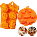 Miniatyrbillede 2 af 5: Silikone græskar kageform Halloween jul spøgelse græskar muffinform måne slik kage isform