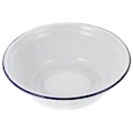 Miniatyrbillede 1 af 2: Retro emaljebakke emaljeblandeskål køkkensuppe skål salatskål hvid 2)