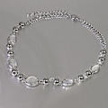 Pikkukuva 5 / 5: Choker-kaulakoru - Yksinkertainen geometrinen ympyrä Choker Statement Clavicle -kaulakoru naisille Tytöt Kaulakoru Jewerly