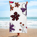 Miniatyrbild 2 av 5: Lätt handduk, badhandduk, strandhandduk Mikrofibermaterial lämplig för strand spa hotell resort camping resor vandring utomhuskonsert(l)