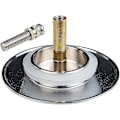 Miniatyrbilde 3 av 3: Badekarpropp, 70 mm, med dobbel tetning, høydejusterbar, universell badekarpropp, vaskeventil, herdet messing med kromfinish