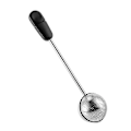 Miniatyrbillede 1 af 4: Rustfrit Stål Te-infuser Tekugle Til Kaffe Løs Te Kugle Lås Krydderi Te Kugle Kugleformet Infuser（Sort）