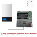 Miniatyrbilde 5 av 5: Digital Wifi-termostat, programmerbar justerbar kablet batterimodell med LCD-skjerm, blå