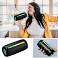 Miniatyrbild 1 av 5: Utomhus Bluetooth-högtalare Nivå 6 25W Högtalare Trådlös Hemma Skrivbord Ljud Utomhus Bärbar Subwoofer（Svart）
