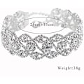 Miniatyrbilde 5 av 5: Rhinestone Choker Halskjede Smykker Justerbar Krage Halskjeder Sølv Chokers For Kvinner Og Jenter, Sølv