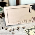 Miniatyrbillede 3 af 4: 2023 Ny Pengeholder Til Graduering, Gave Til 2023, Tilpasset Gave Til College, College Pengeholder, Tilpasset Kontantholder, Personlig Gave（Blå）