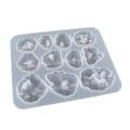 Miniatyrbild 2 av 3: Resin Kristallform Silikonform Gjutform Smyckeshängeform (16,3X13,4cm, Vit)
