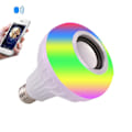 Miniatyrbillede 3 af 4: LED Musikpære Bluetooth RGB Natlys AC100-250V B22 12W til Fest Ferie（B22）