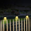 Miniatyrbillede 4 af 4: 2023 Ny Opgraderet Vandtæt Solcelledæklys Udendørs LED Varm Lampe til Baggård, Trin, Hegn, Have, 8 Stk