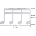 Miniatyrbillede 3 af 5: Musiknodemappe (sort), Dagbog Musikbogsmappe, Klavertryksmappe, Musikpartiturmappe